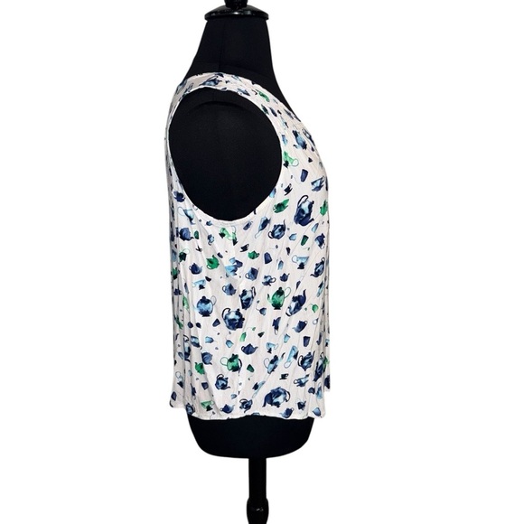 NIC+ZOE Garden Party Tank - Plus 1X White/Blue/Green - Picture 3 of 12